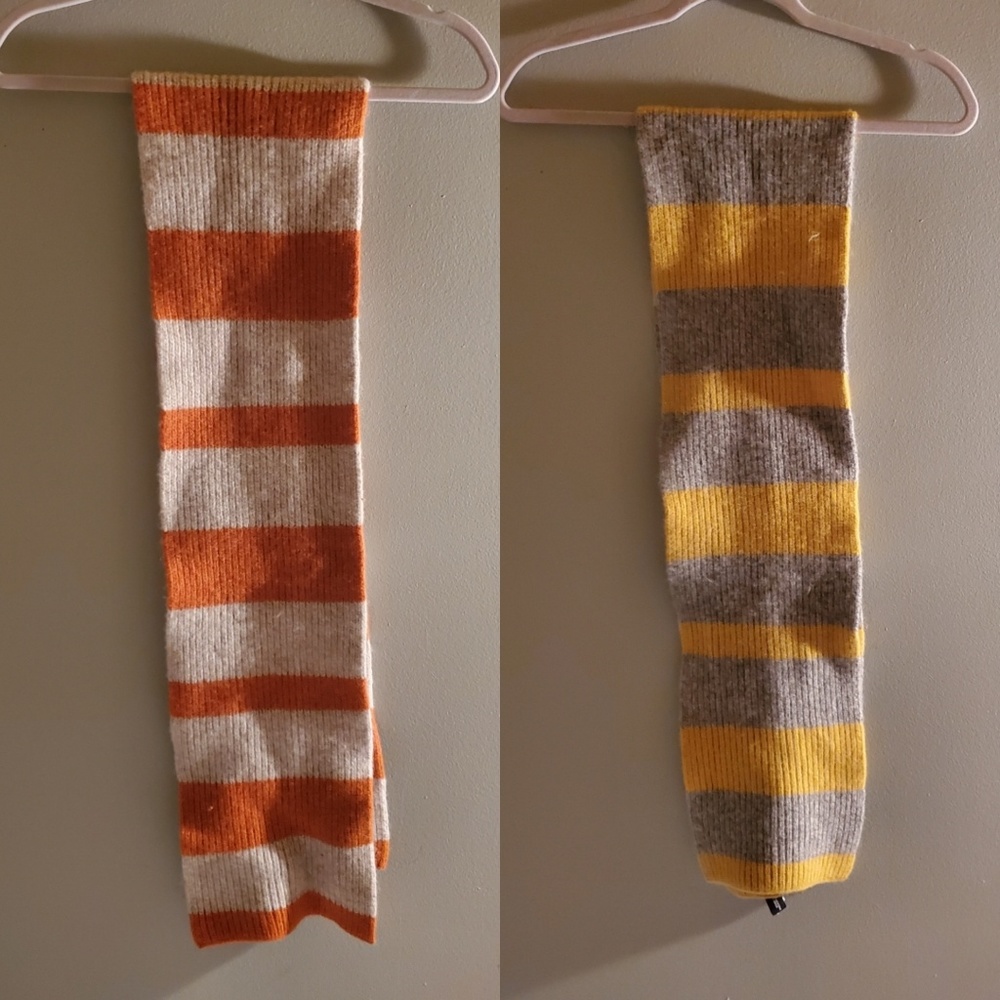 Multi-colored striped scarf